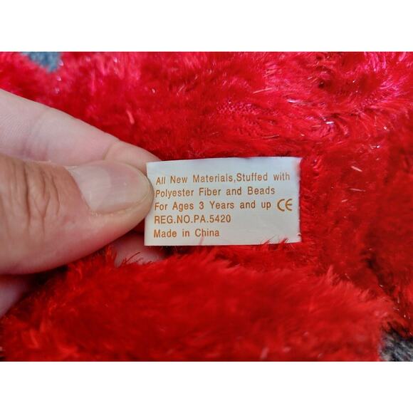 Sparkles Patriotic Teddy Bear Plush 11" Heart American Flag Red White Blue - Picture 7 of 8